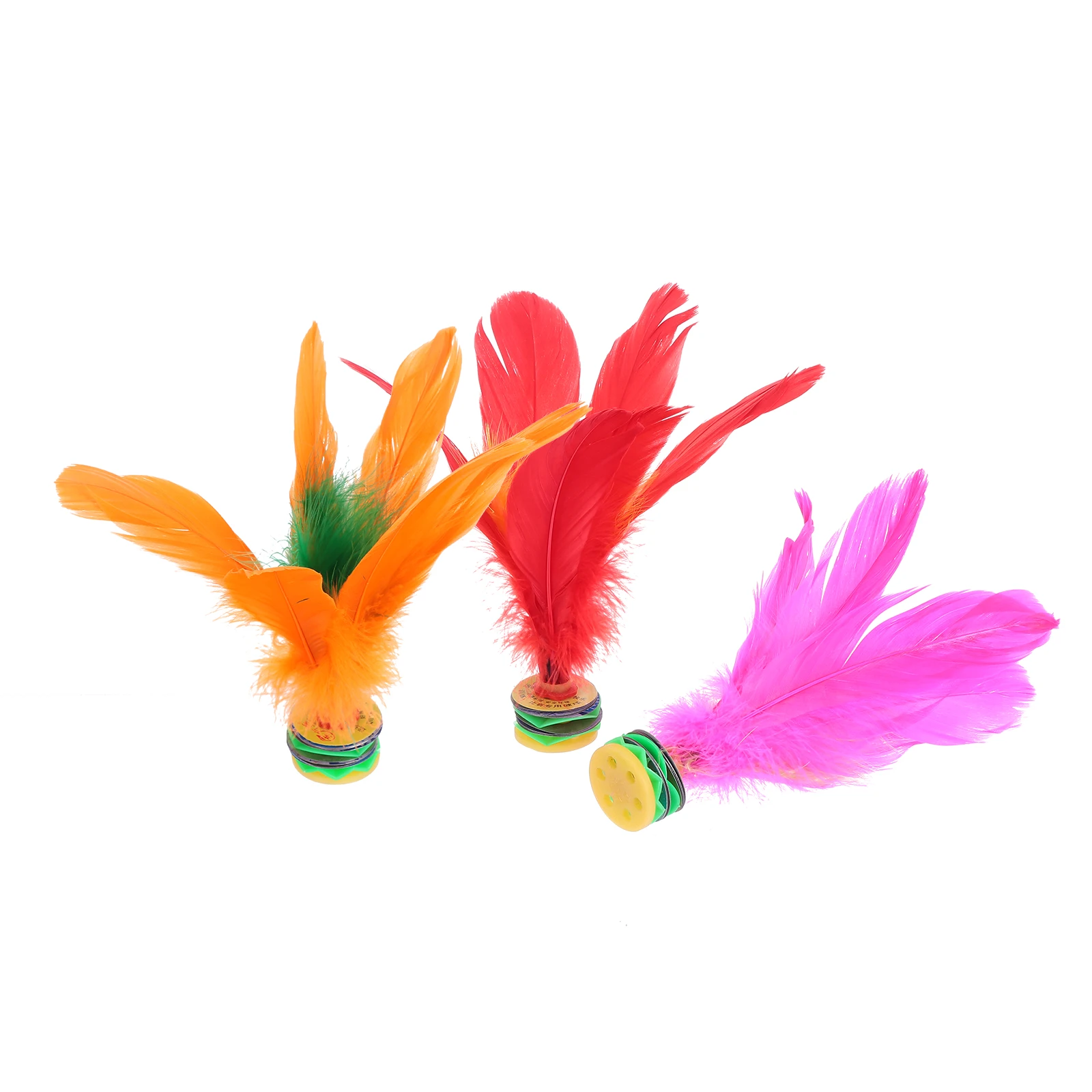 

5 Pcs Colored Shuttlecock Indoor Game Toy Kids Outdoor Foot Sports Fitness Goose Kick Kicking