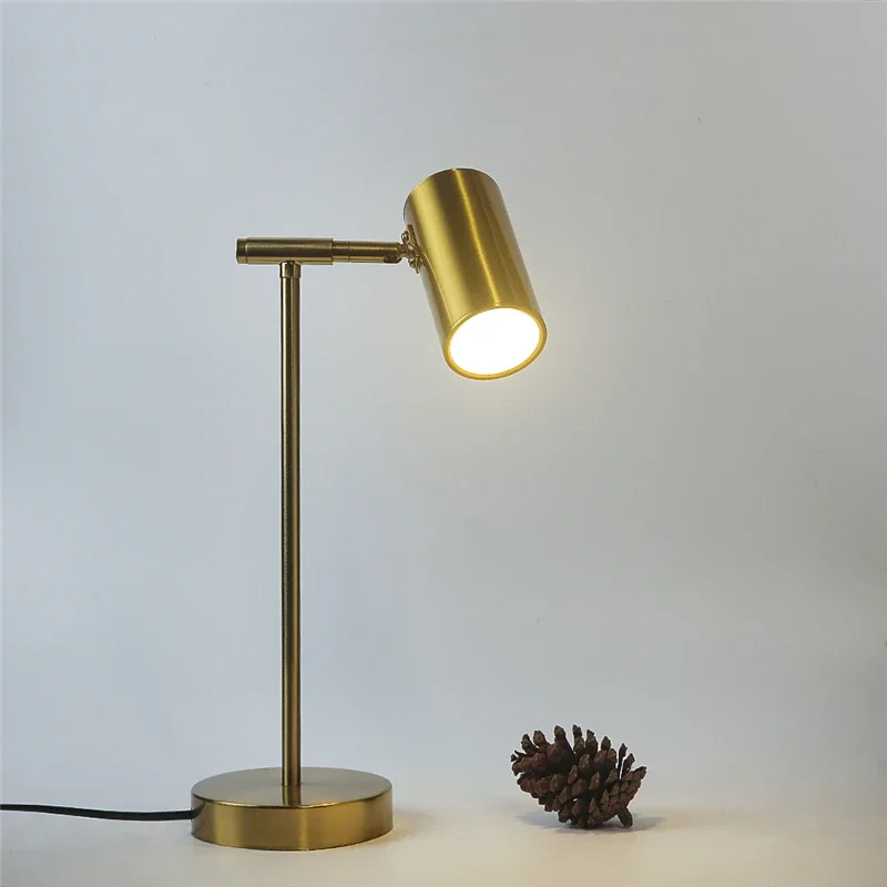 Modern Creative Golden Table Lamps Eye Protection Study Reading Desk Lamp Nordic Living Room Bedroom Bedside Decor Table Light