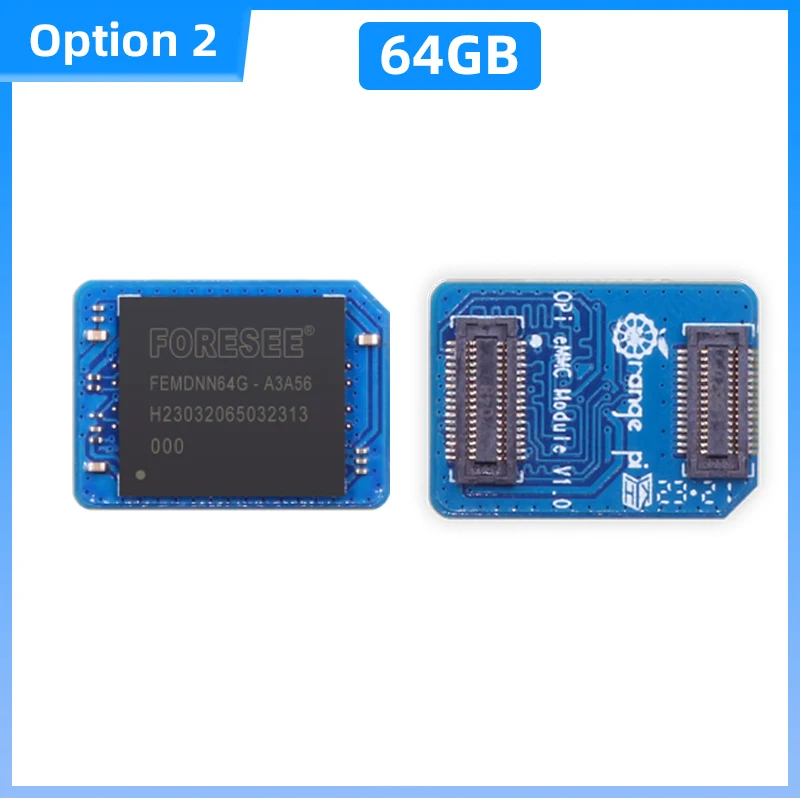 Orange Pi EMMC Modul für OPI 5 Plus 3B Board EMMC5.1 400 MB/S Schnelle Lesen Schreiben Geschwindigkeiten kompatibel für Tablet OTT Smartphone TV