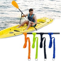 1PC Elastic Kayak Paddle Leash Prevents Lost Paddle Lanyard Corrosion Resistant Fishing Rod Leash For Kayaking Fishing