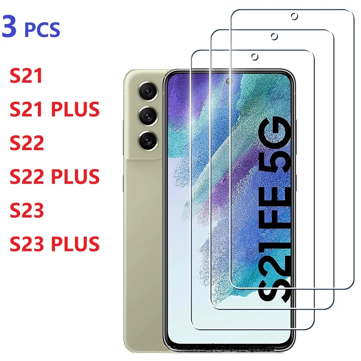 Szkło hartowane do Samsung Galaxy S24 Ultra S21 S22 S23 Plus S20 FE 5G ochraniacze ekranu z odciskami palców