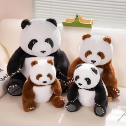 30/40/50cm Cartoon Fatty Round Giant Panda Fubao Qizai Plush Toy Kawaii Stuffed Animals Brown Bear Soft Hug Pillow for Kids Gift