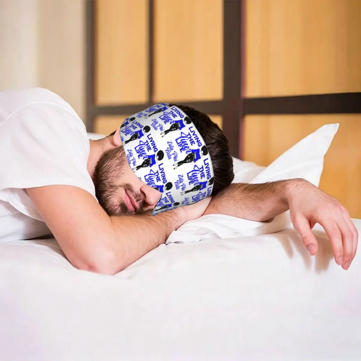 Zeta Phi Beta Sorority Logo sleep eye mask Light Blocking Portable Eye Cover for Girls Boys Office Nap Party Eyeshade eyepatch view 6
