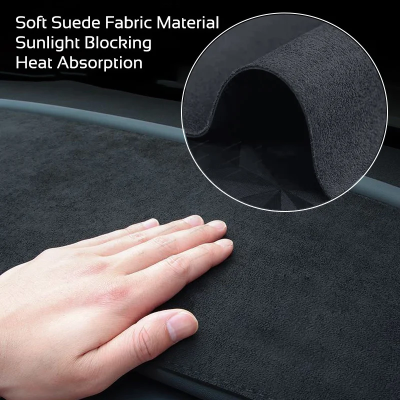 Dashboard Anti-UV Mat Cover for Tesla Model 3 Y 2021-2026 Juniper Highland Center Console Sunshade Protector Pad Car Accessories