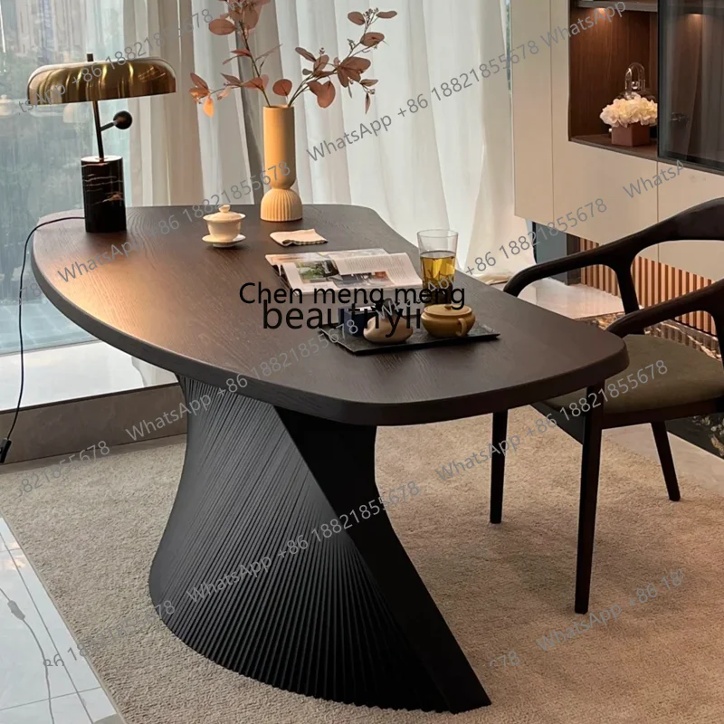 Italian minimalist office minimalist modern designer boss desk chair home light luxury haute couture