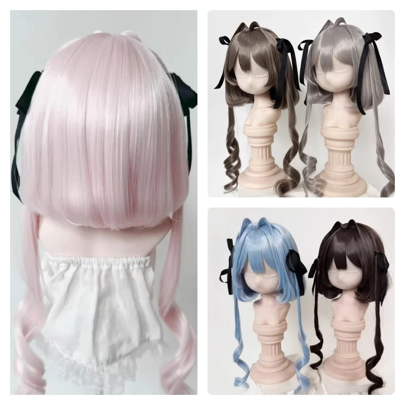 

Doll Wigs for 1/3 1/4 Dolls MSD MDD Wigs Doll Gold Black Pink Brown Blue High-temperature Hair