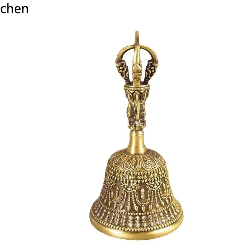 Brass Small Five-strand Vajra Hand Rattle Buddhist Supplies CopperwareW1