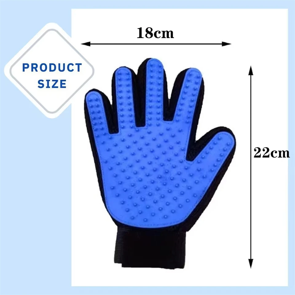 Hunde- und Katzenhaarentfernungs-Handschuhe Haustier-Schönheits-Reinigungsbürste Langlebige Praktische Katzen-/Hunde-Massagehandschuhe Haustierhaarentfernungs-Werkzeuge – Detail 1