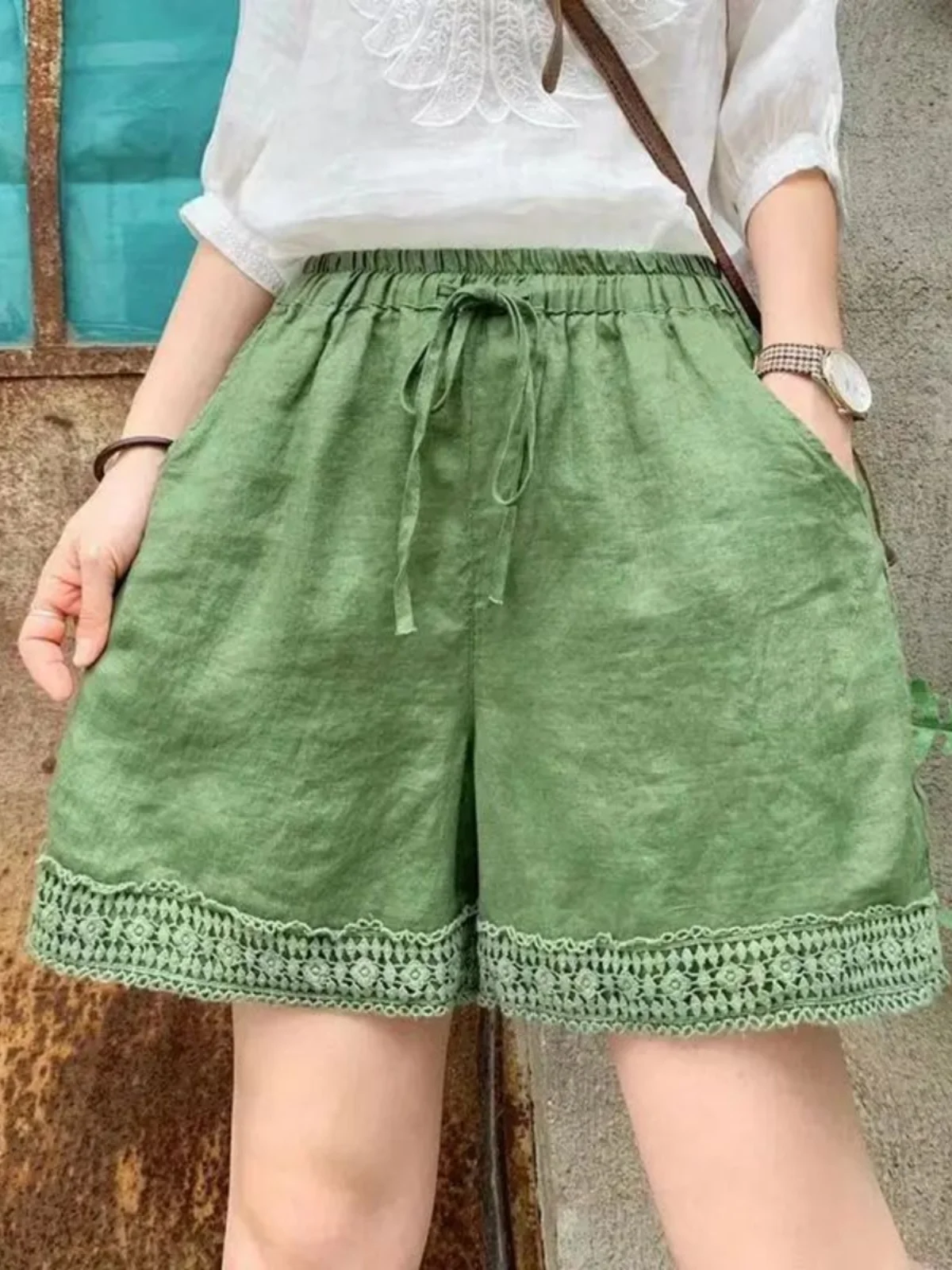 

Casual High Waist Straight Leg ort orts for Women Patchwork Street Sle Summer Faion Ladies' Skirts