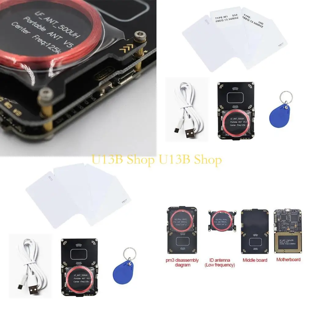 U13B Developer Suite Kits Proxmark3 RFID Reader Writer Card Duplicator Copier Crack with 2 USB Port for Key Cards Dec