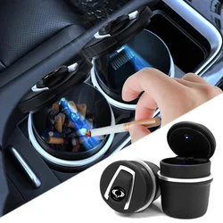 Portable ash container water cup holder car ashtray For SsangYong Musso Korando Rodius Rexton Torres Kyron Actyon Tivoli Sport