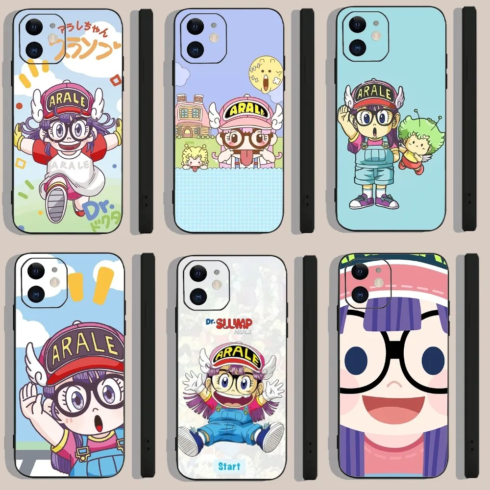 

Cartoon Dr Slump Arale Phone Case For Iphone 15 11 13 14 Pro Max 7 8 Plus X Xr Xs Max Se2020 12mini Cover Case