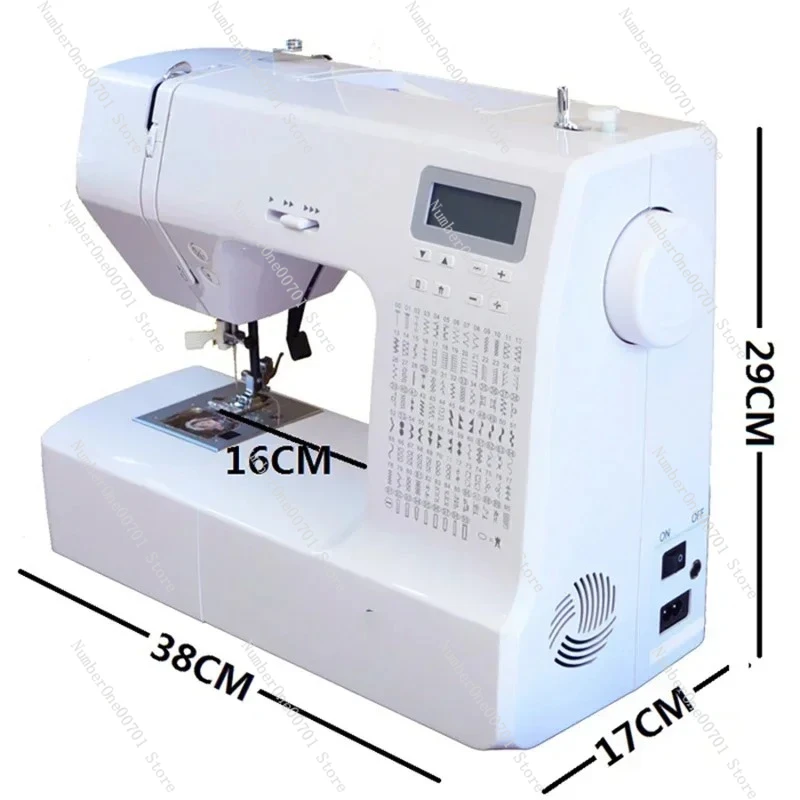 

Multifunctional Electric Sewing Machine 220V 36W - LCD Display Mute Thick Buttonhole Embroidery