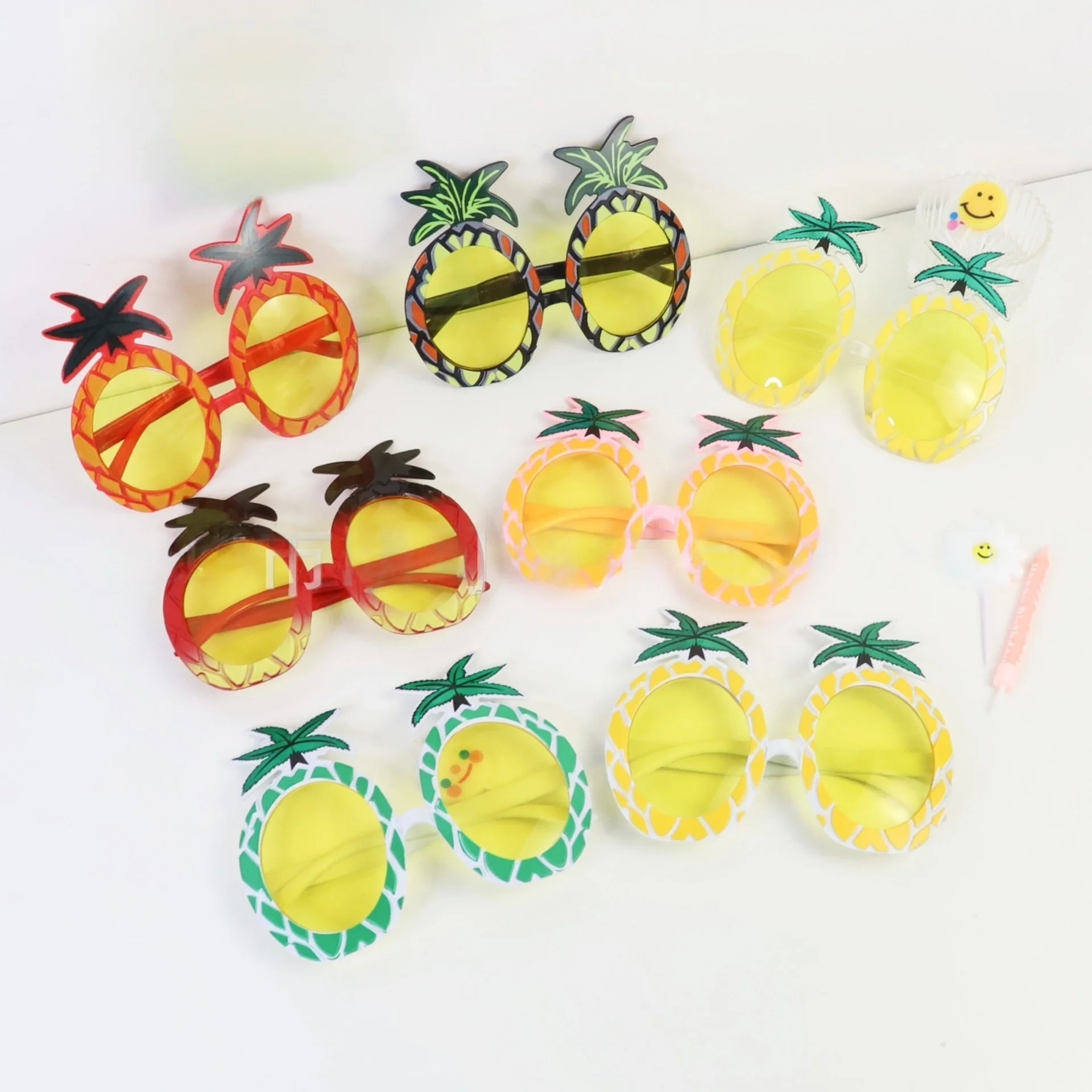 

25 шт./лот, солнцезащитные очки для гавайской тематики, тропические забавные очки Luau для фотобудки, очки для дня рождения, свадьбы, пляжа, бассейна, вечеринки, сувениры