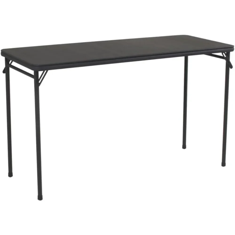 

%a Top Folding Table, Black