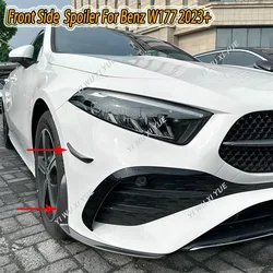 Dla Mercedes Benz W177 A180 A200 A35 AMG lifting 2023 + dekoracja spojler zderzaka z przodu dyfuzor rozdzielacz Spoiler Tuning Tuning