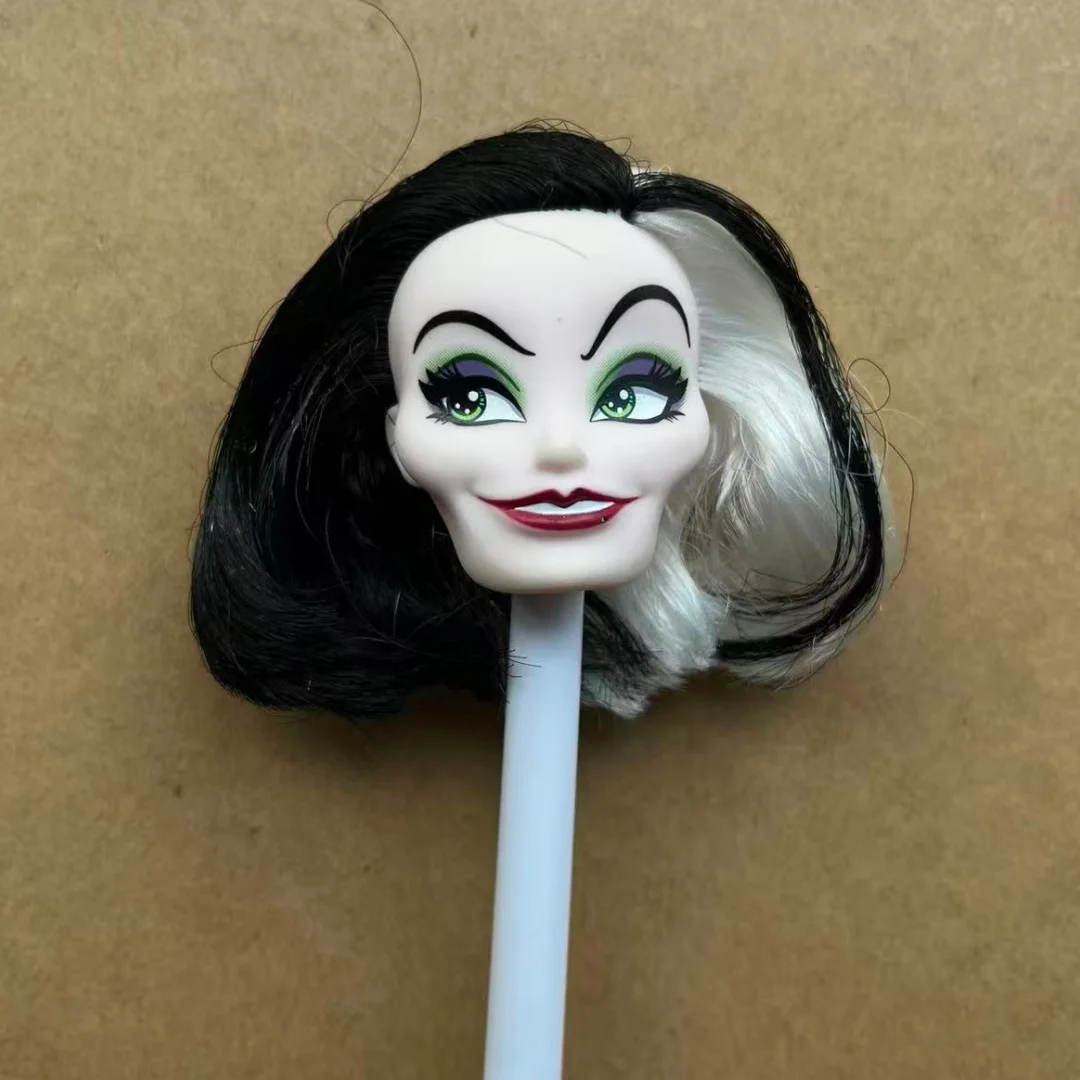 Disney 1/6 Princess Doll Head Parts DIY Dressing Doll Accessories Collectible Gift Toy Doll Heads Rare Face Doll Parts