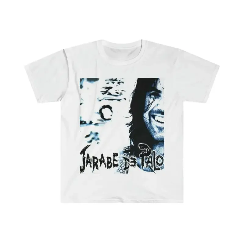 Camiseta de algodón suave para hombre y mujer La Flaca Jarabe de palo
