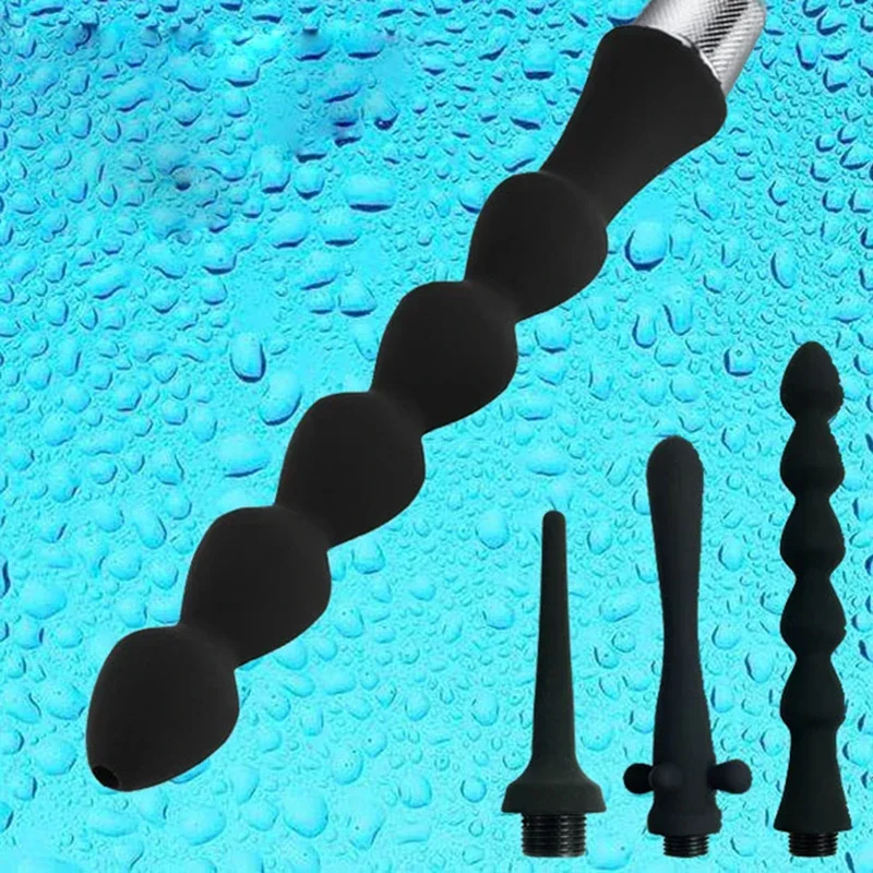 Silicone Enema Shower Nozzle For Ass Healthy Rectal Anal Syringe Douche System Gay Vaginal Cleansing Shower Head Anal Cleaner