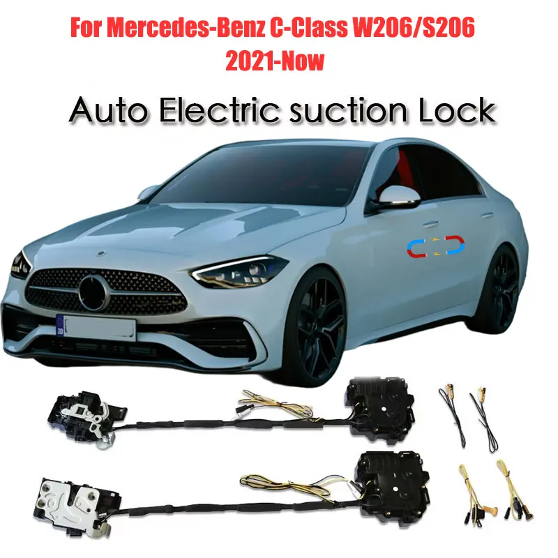 

For Mercedes-Benz MB C-Class W206 Car Soft Close Door Latch Pass Lock Actuator Auto Electric Absorption Suction Silence Closer