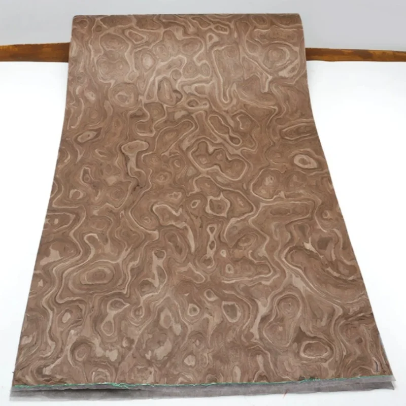 967N Walnut Burl Engineered Wood Veneer Roll for Furniture Cabinet Door Wall Panel DIY Cover Decor L:250*58cm