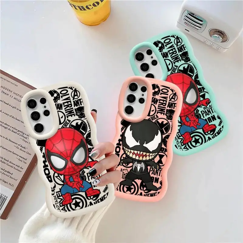 Marvel Sipider Man Venom Phone Case for OPPO A38 A33 A58 A57 A54 A53 A32 A31 A9 2020 A17 A16k A15 A12 A11 A7 A5 Soft Cover