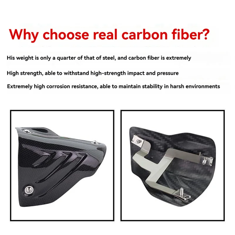 

Motorcycle Accessories Carbon Fiber Exhaust Pipe Cover Fairings For BMW S1000RR 2020-2024