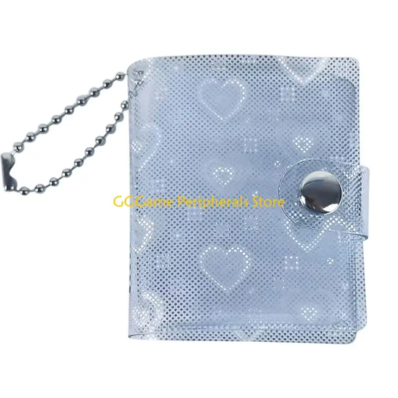 U55B Portable Transparent PVC Photo Card Album with Closure for Collectors