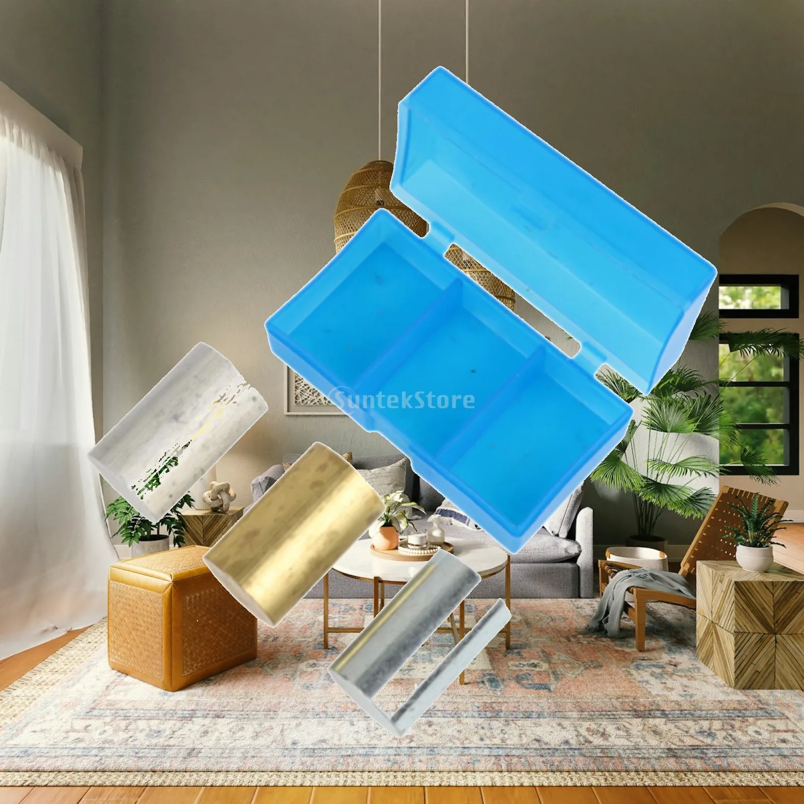 3x Copper, Iron, and Aluminum Cylinder Set Density Mass Supplies Gravity Density Experimentation for Middle School Home DIY