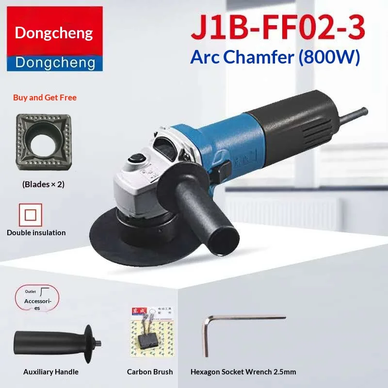 Dongcheng Chamfering Machine FF-3/02-3 Portable 45-Degree Edge Right-Angle Multi-Functional Arc Tool Knife Chamfer Manual China