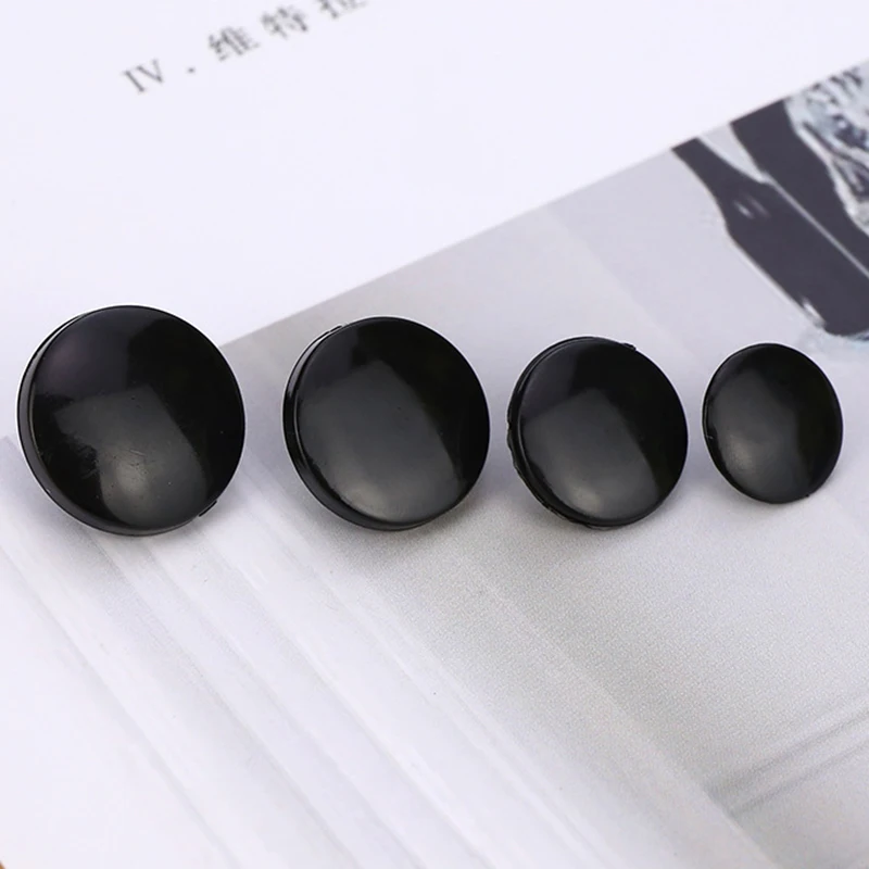 Black/White Plastic Snap Poppers Button Press Stud Fasteners For Baby Dolls Clothes Clips Quilt Cover Accessories T3/T5/T8