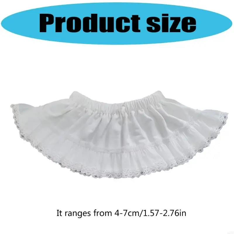 تنورة خصر قابلة للتمدد للفتيات للاستخدام اليومي، تفاصيل ممزقة، نسيج قطني مريح 425F