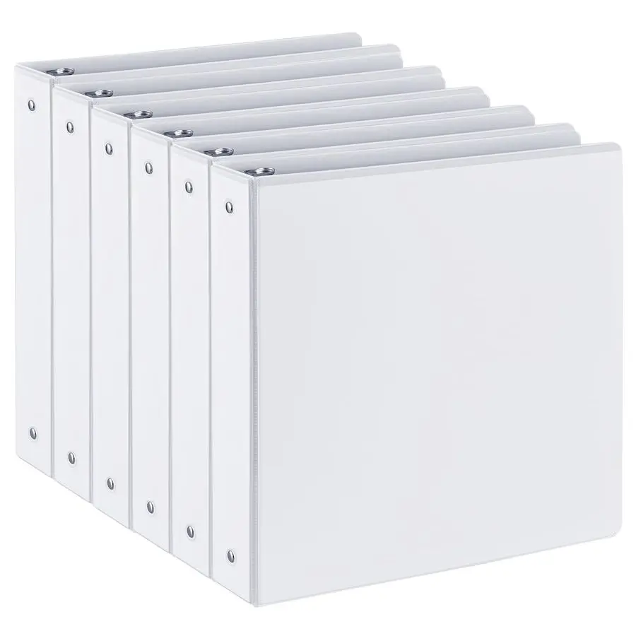 

Папка-скоросшиватель на 3 кольцах, 1,5 дюйма, с 2 внутренними карманами, премиум-класса, с прозрачной обложкой, вмещает 325 листов формата Letter, для офиса и школы