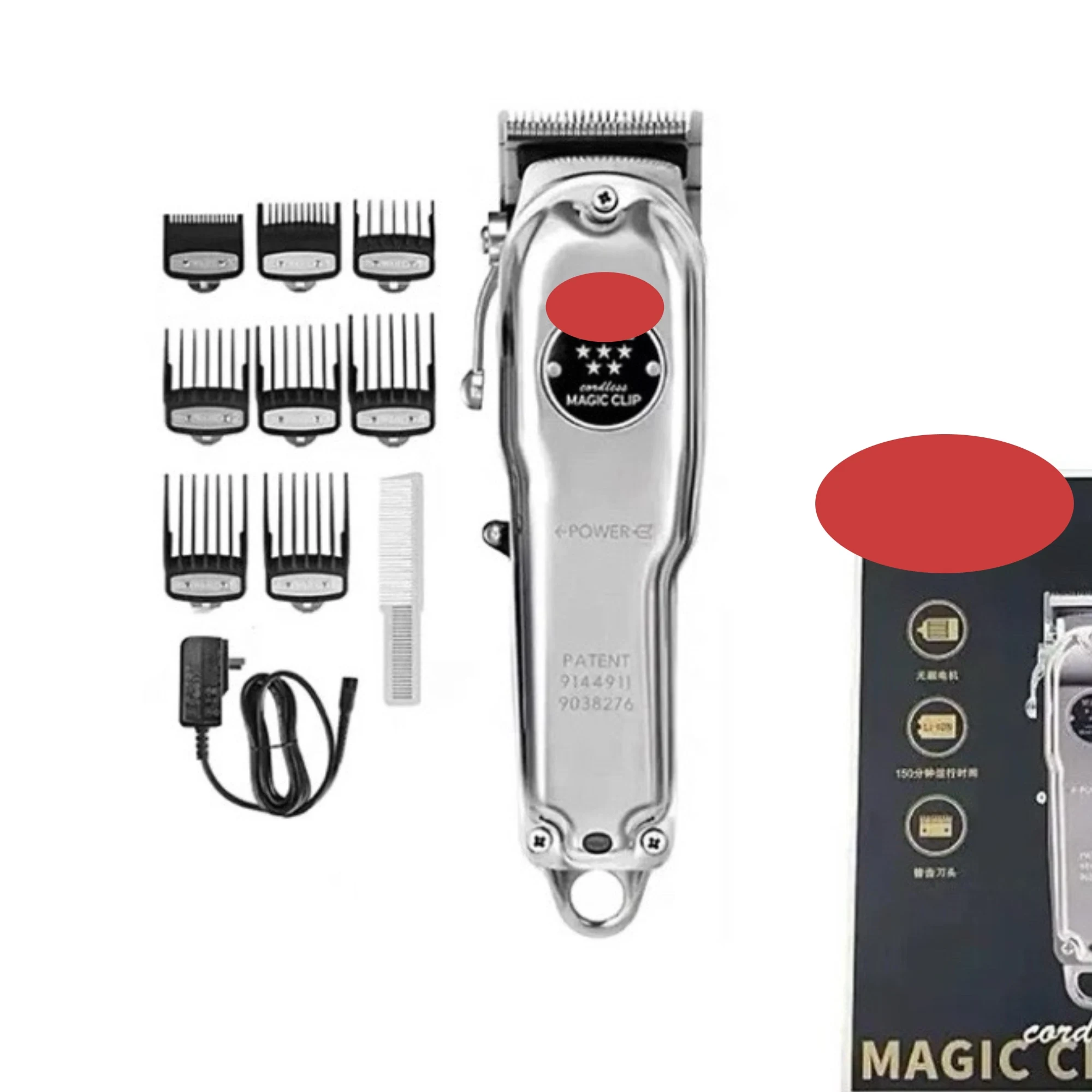 100% Original 8504 Professional 5-Star Metal Series Cordless Senior Clipper For Stylists and Barbers Official  8504