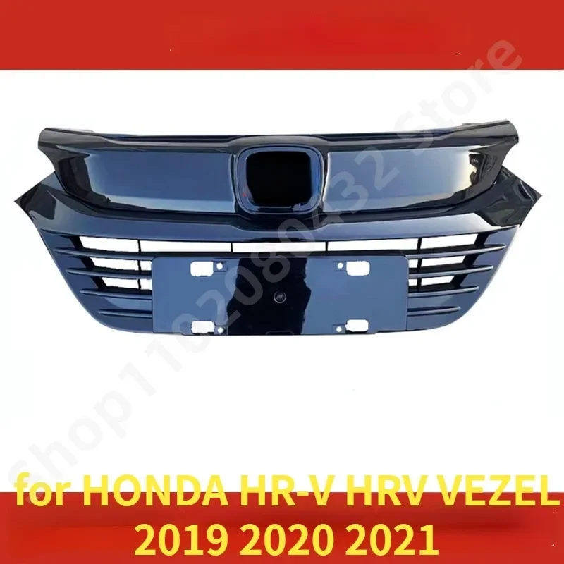 Fits for HONDA HR-V HRV VEZEL 2019 2020 2021 Black/ Silver FRONT GRILL Racing Grills