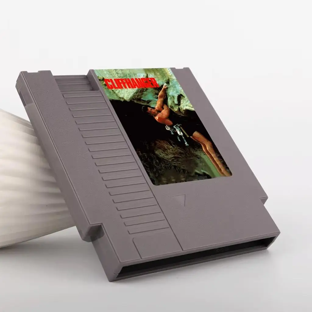 Link 02 Cliffhanger For 72pins Cartridge Gray Case Game Card Tested Working For NES 8bit Console Gray Housing Support Custom