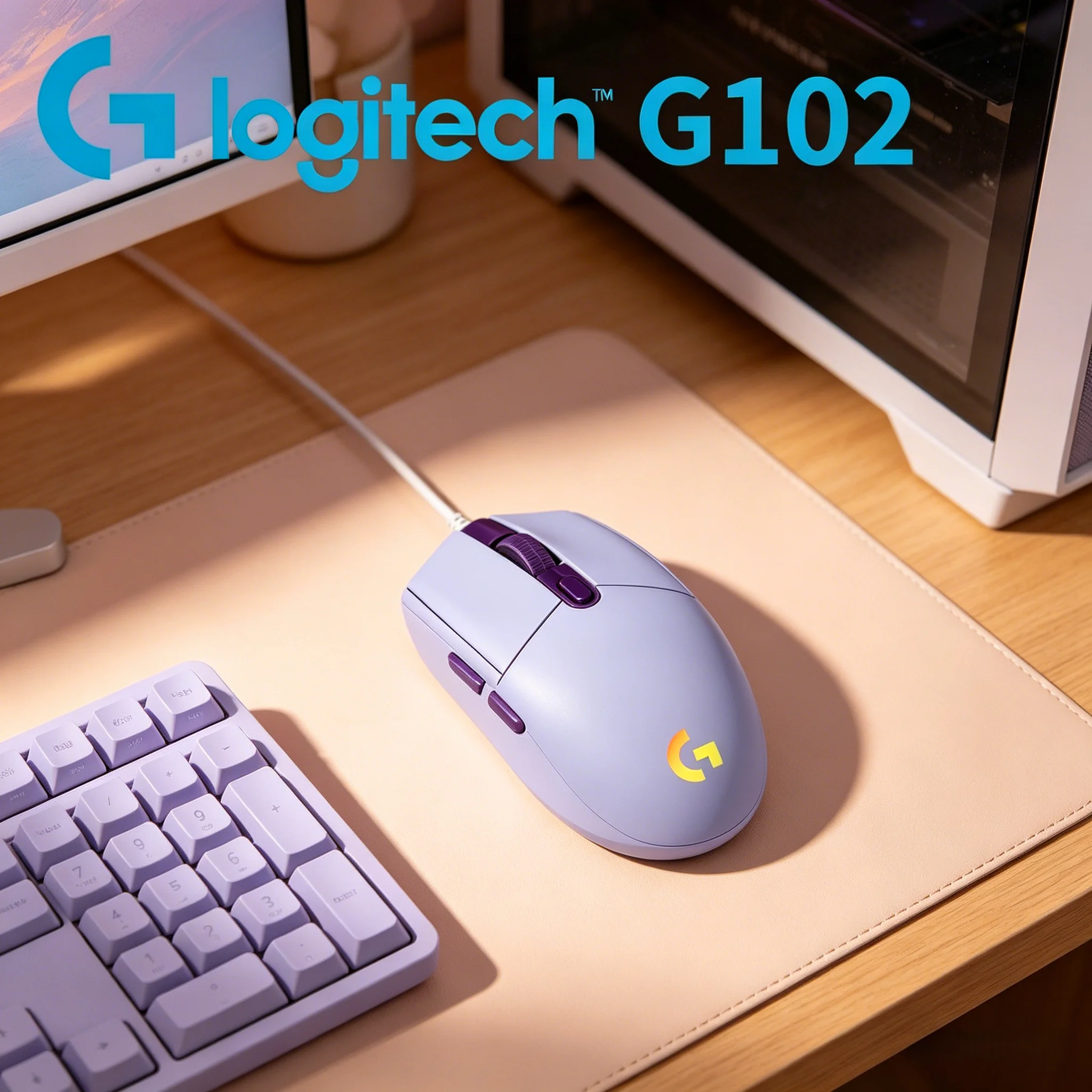 

Logitech G102 Wired Gaming Mouse RGB Lightsync 8000DPI Programmable Ergonomic For PC Laptop Gamer Home Office