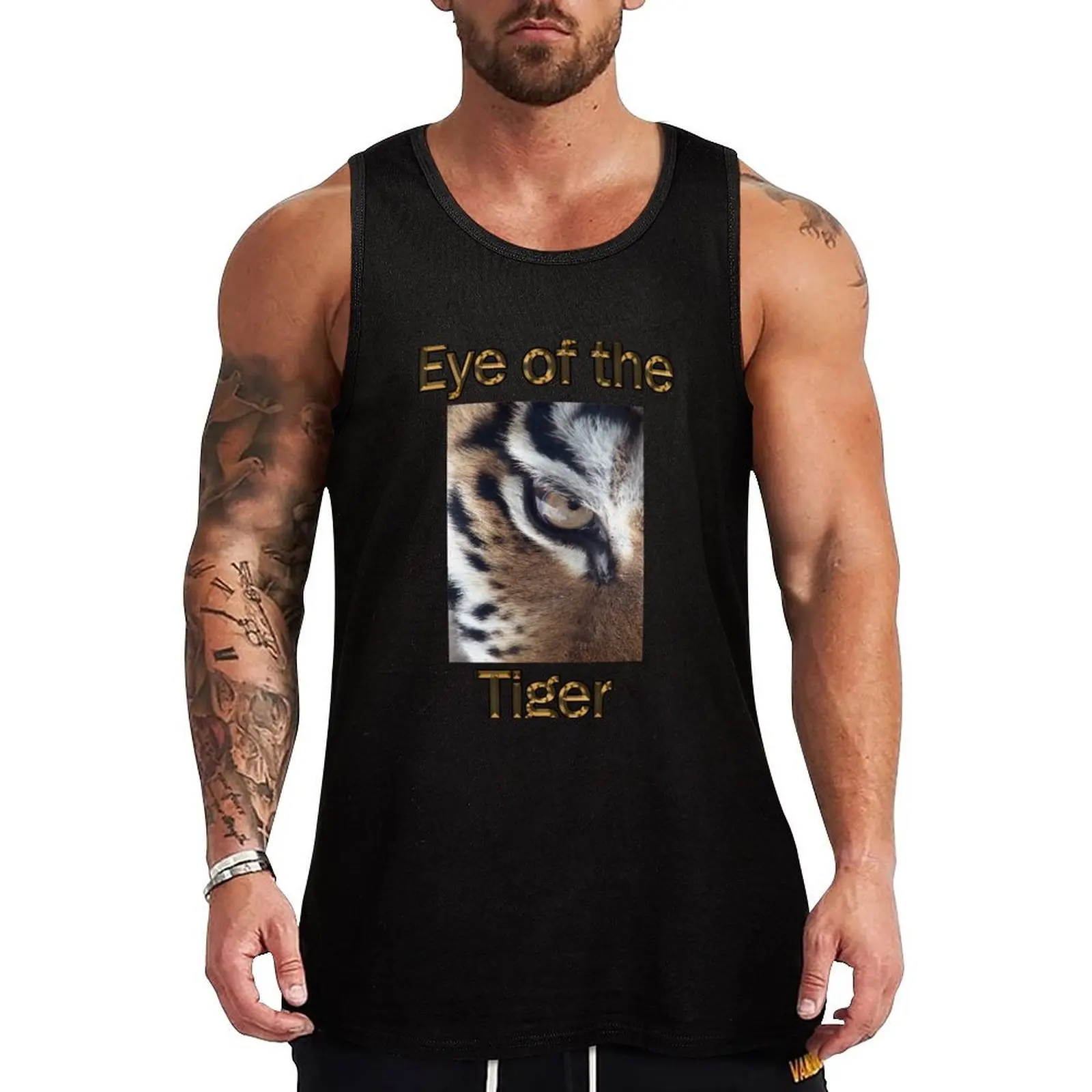 

Eye of the Tiger (Transparent Background) Tank Top summer clothes men 2025 Japanese t-shirt gym t-shirts