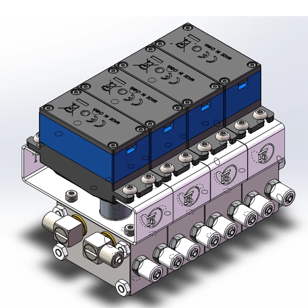 Metal Directional Valve 3CH 4CH 5CH 6CH Spare Parts for 1/12 1/14 RC Excavator Loader  Dozer Bulldozer Digger Model TH20646-SMT2