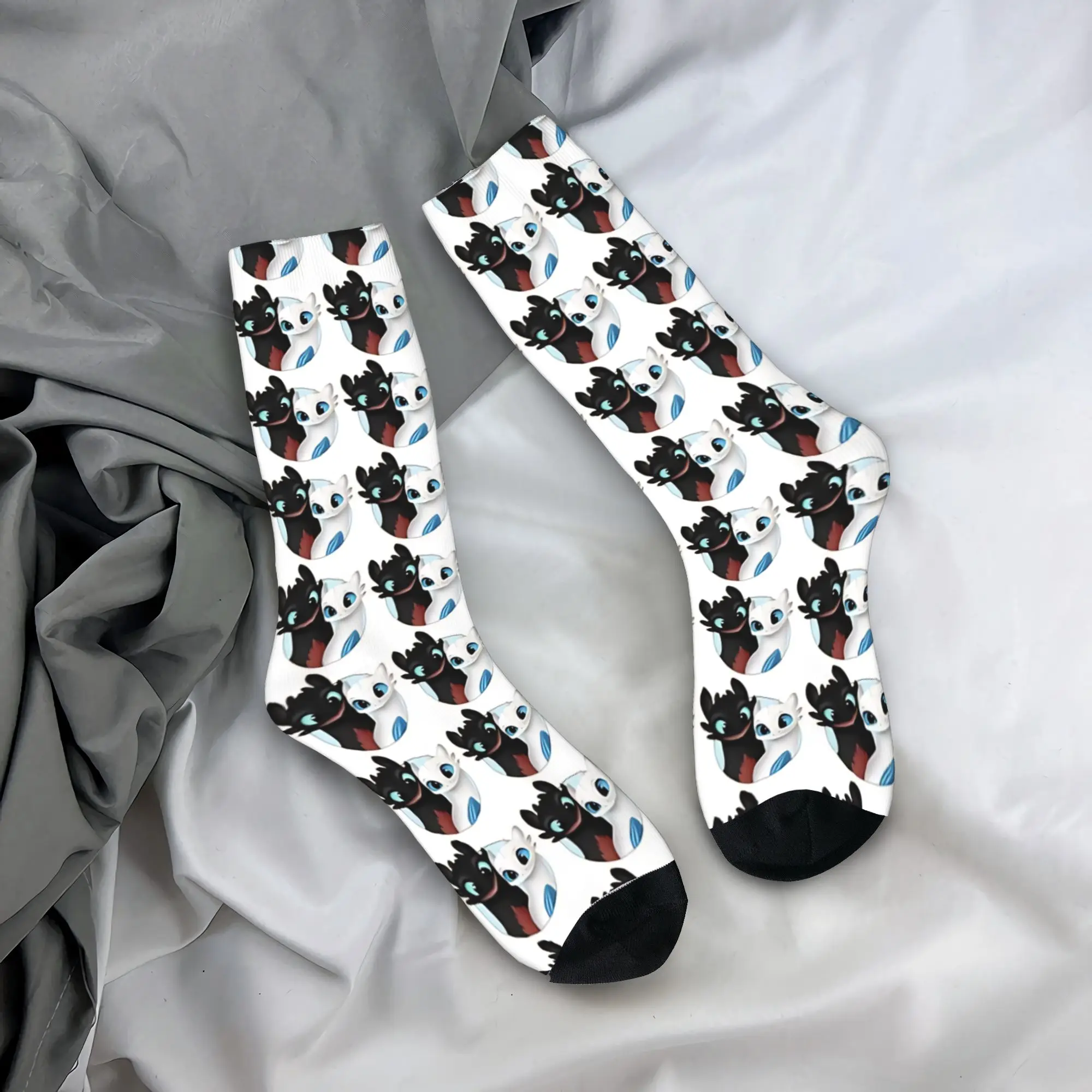 Women Men Socks  And Night Fury, Light Fury And    t-Toothlesseed Stockings Anti Bacterial Quality Socks Winter Leisure Socks