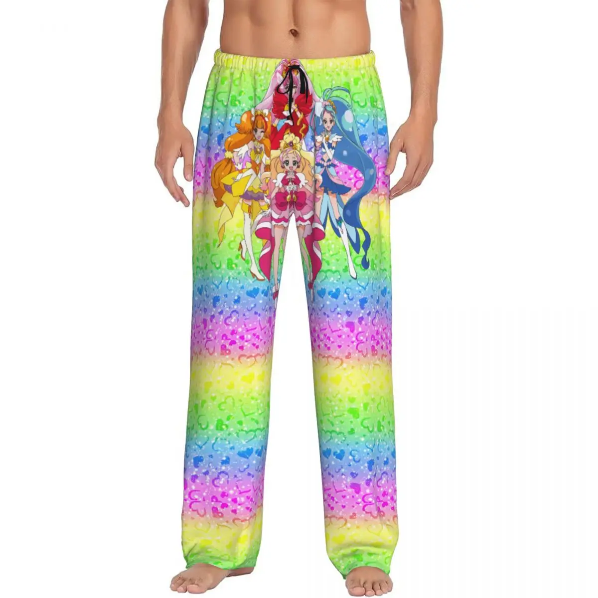 

Пижамные штаны Pretty C-Cures с индивидуальным принтом для мужчин, одежда для сна Sweet Angel, низ с карманами