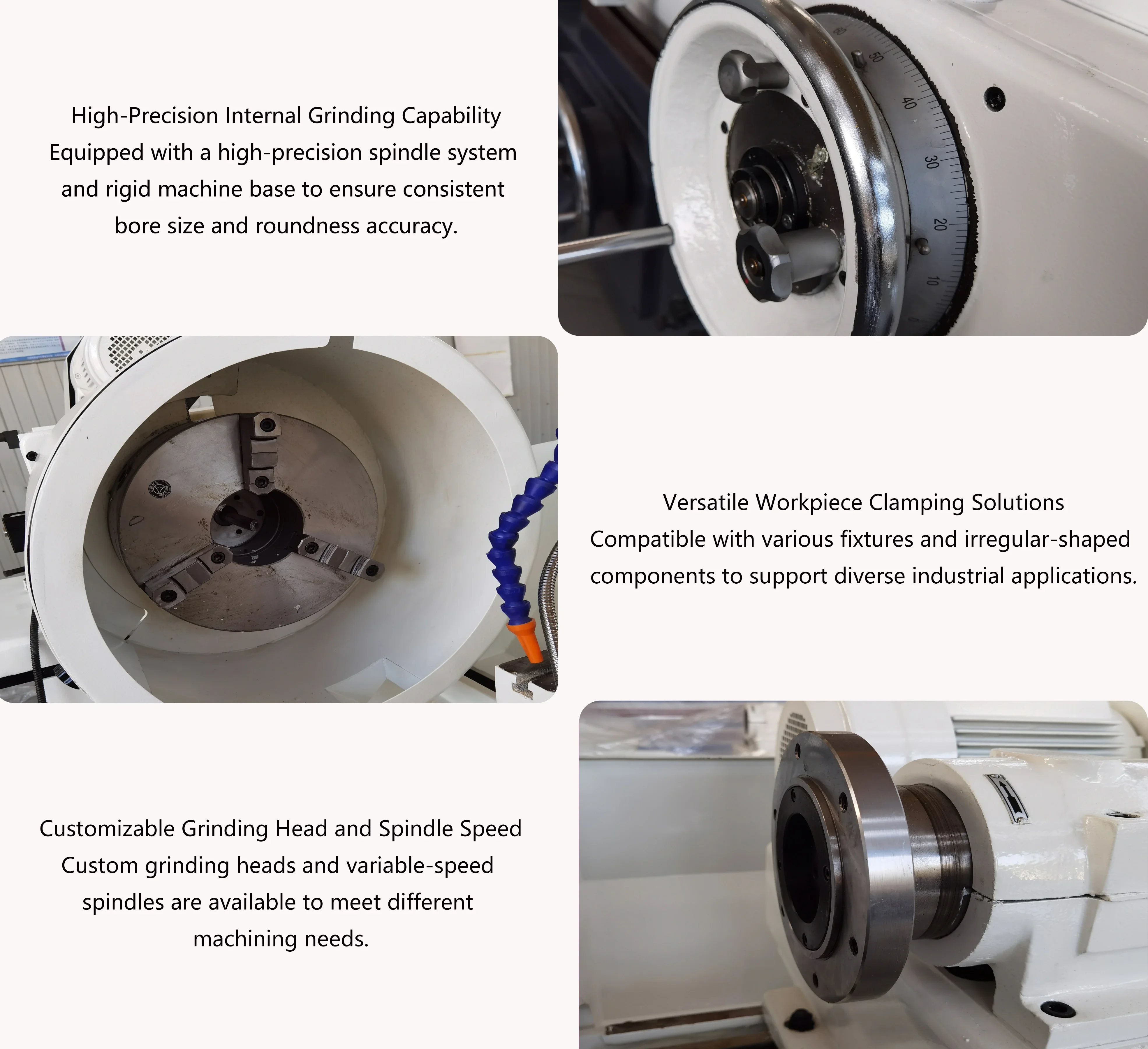 CNC Metal Internal Grinding Machine with Low Deformation Core Component Motor