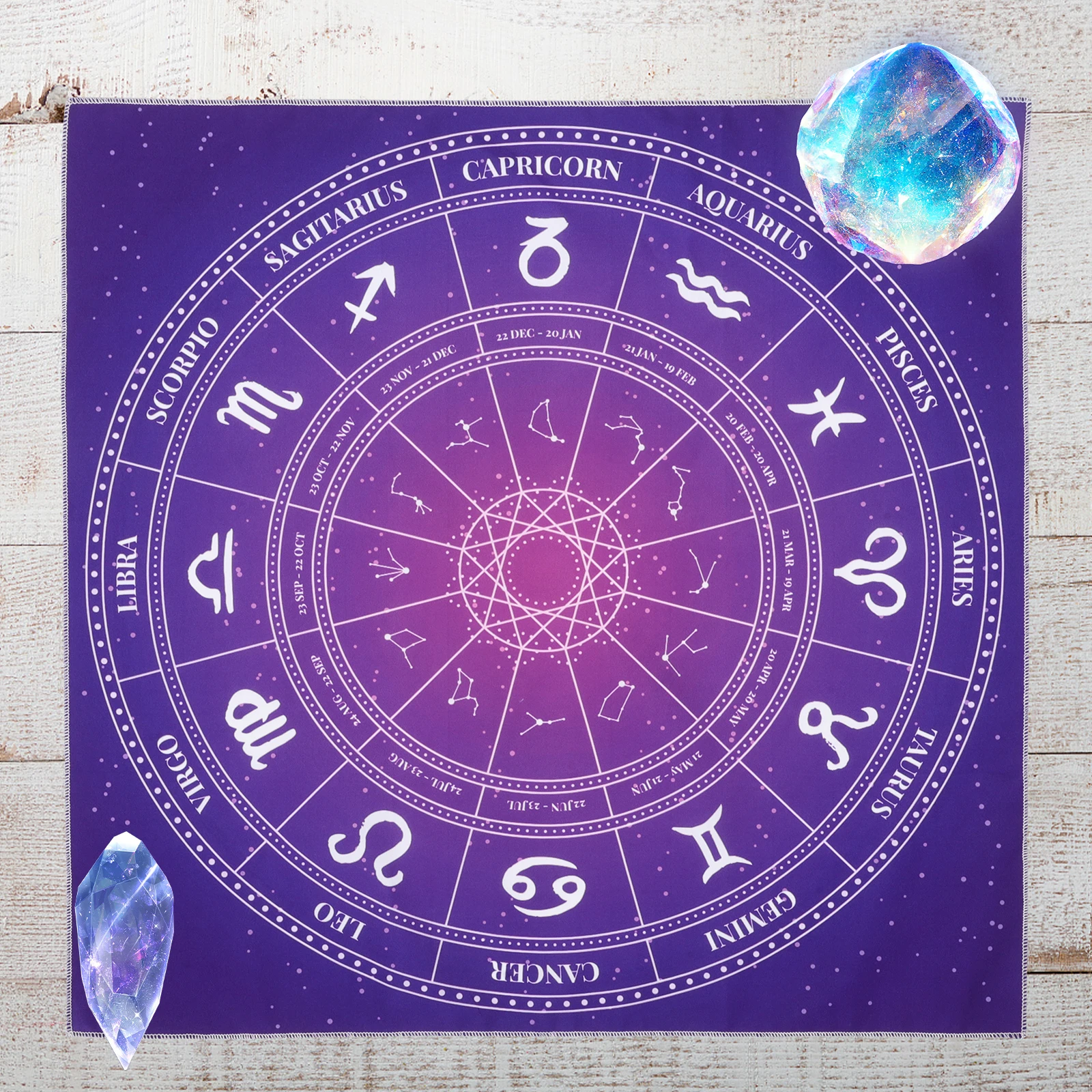 Tarot Game Tablecloth Divination Prop Exquisite Design Portable Comfortable Multi Use Wiccan Supplies Tools