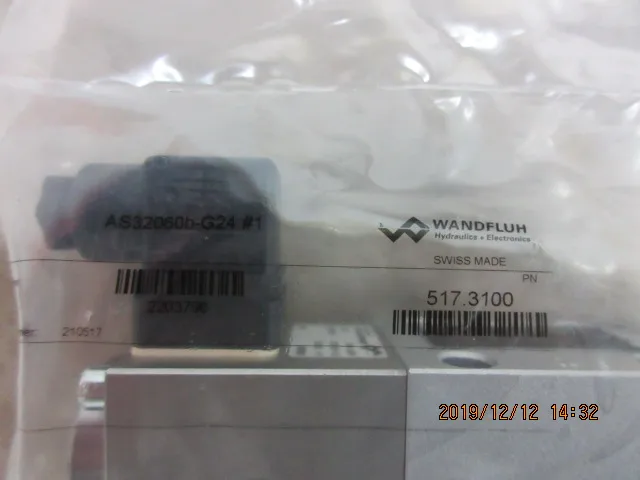 Wandfluh magneetventielen AS32060b-G24, AS32060b-R230