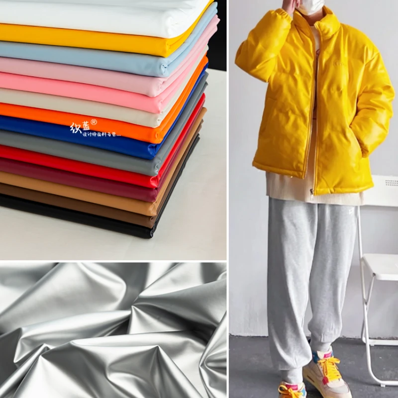 

Матовая искусственная кожа, мягкая овечья кожа, эластичная трикотажная ткань для брюк, дизайнерская одежда, швейный материал «сделай сам», ОДЯГ по метрам