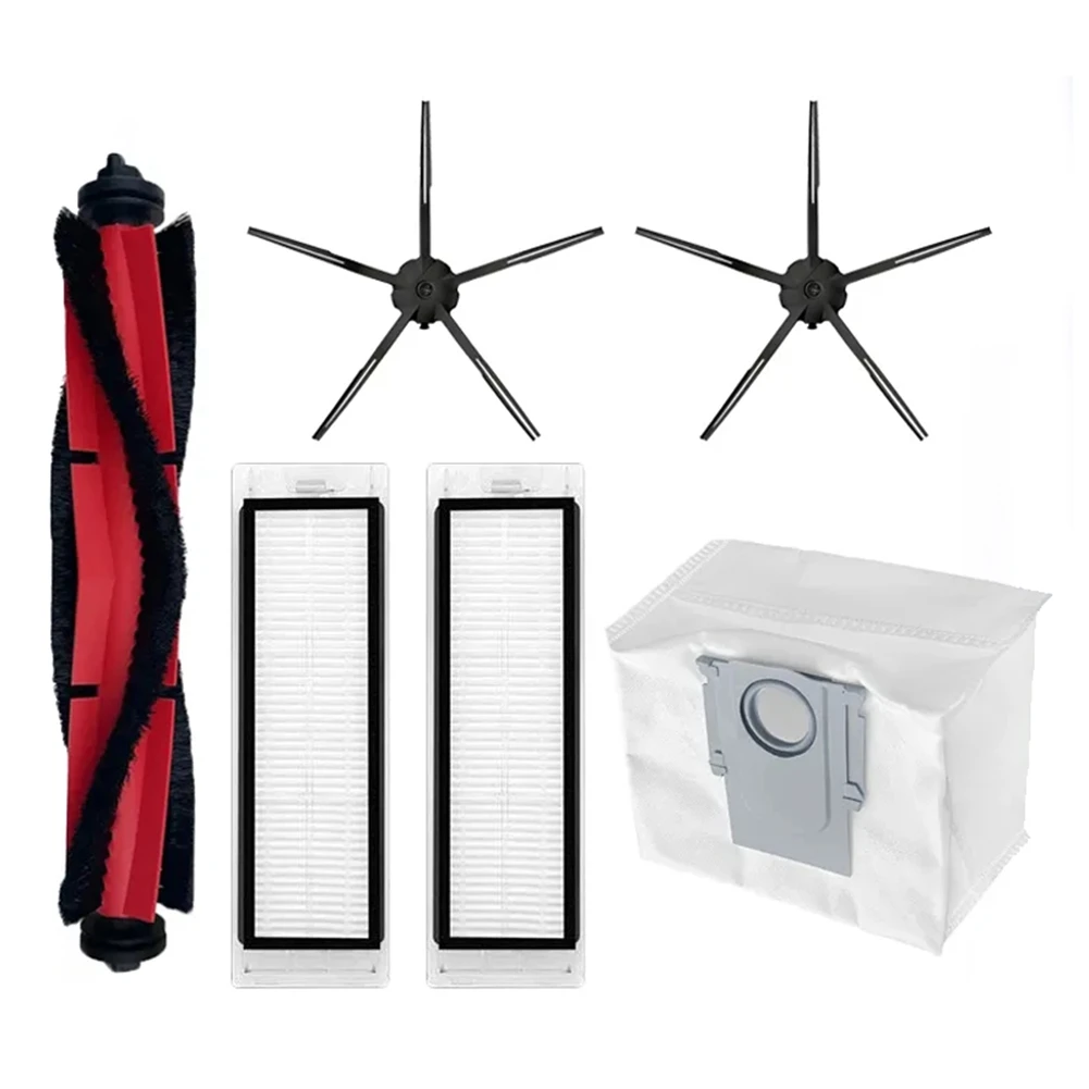 B59B-Roller Brush Side Brush Hepa Filter Dust Bags Spare Parts Accessories For Roborock Q5 / Q7 Max /Q5+ Vacuum Cleaner