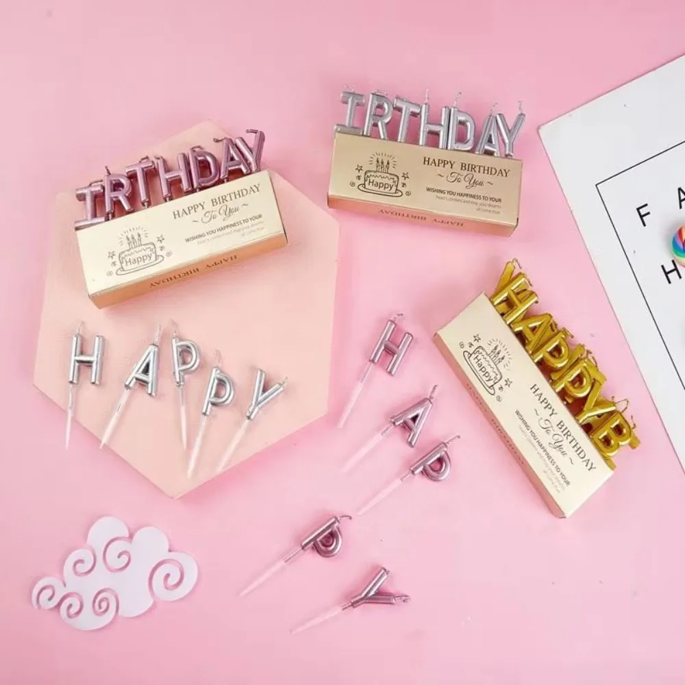 6 stücke Lange Bleistift Geburtstag Kerze Kuchen Dekorieren Lieferungen Kreative Party Bunte Kerze Kuchen Topper Set Backen Dekorationen Werkzeug – Detail 16