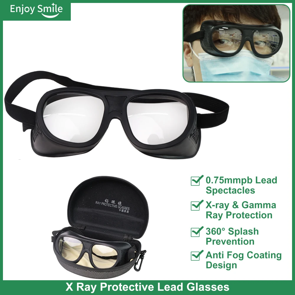 Genuine Nuclear Radiation Protective 0.5/0.75mmpb Lead Glasses X-ray Gamma Ray Protection Sports Type Lead Spectacles