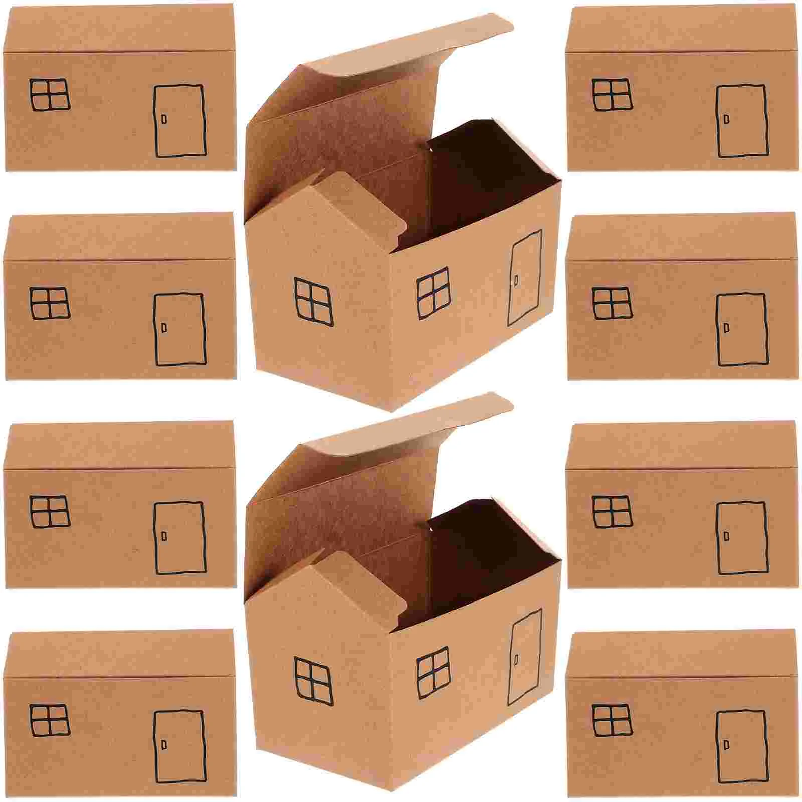 10 PCS Cake Gift Box Cookie Boxes Candy Decorations Paper Bridesmaid for Presents