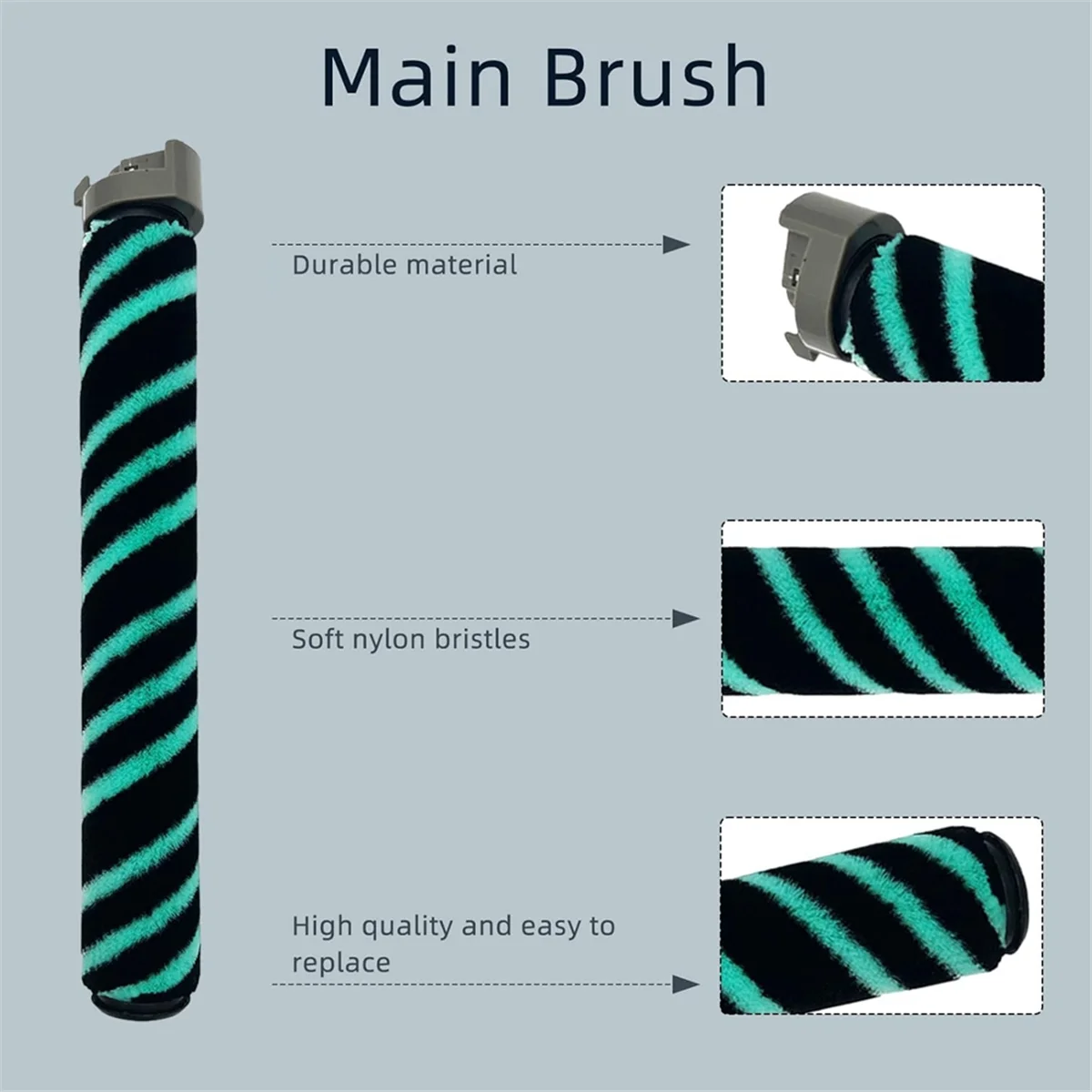 แปรงหลักชุดกรอง HEPA สําหรับ Shark HZ4002 Corded Stick เครื่องดูดฝุ่นโฟม & ตัวกรอง Felt